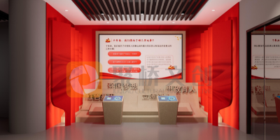 紅色主題展廳設(shè)計效果圖：新時代紅色文化的風(fēng)采展現(xiàn)