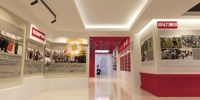 武警部隊警史館設計，結合展品內容進行規劃布局